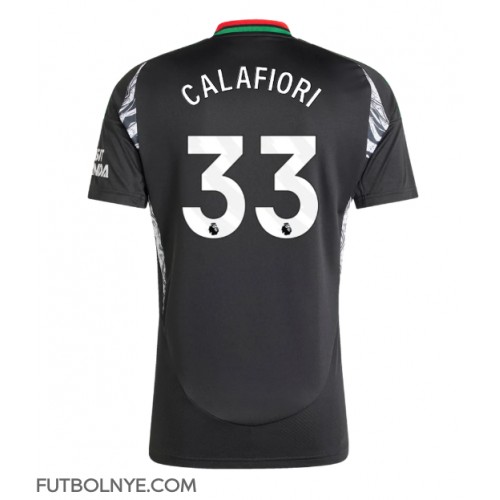 Camiseta Arsenal Riccardo Calafiori #33 Visitante Equipación 2024-25 manga corta